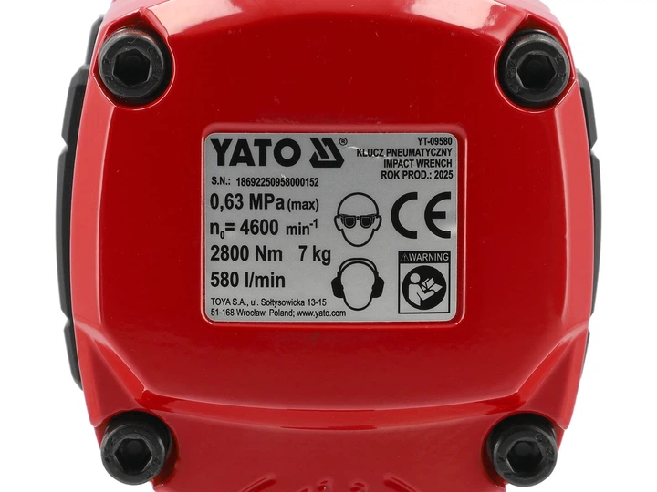 Гайковерт ударный пневматический Yato YT-09580 3/4“ - изображение 8