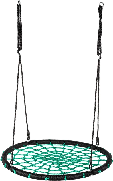 Садова гойдалка Luverno XXL Net Чорно-зелена (L-66289) - Фото 1 Садова гойдалка Luverno XXL Net Чорно-зелена (L-66289) - зображення 1