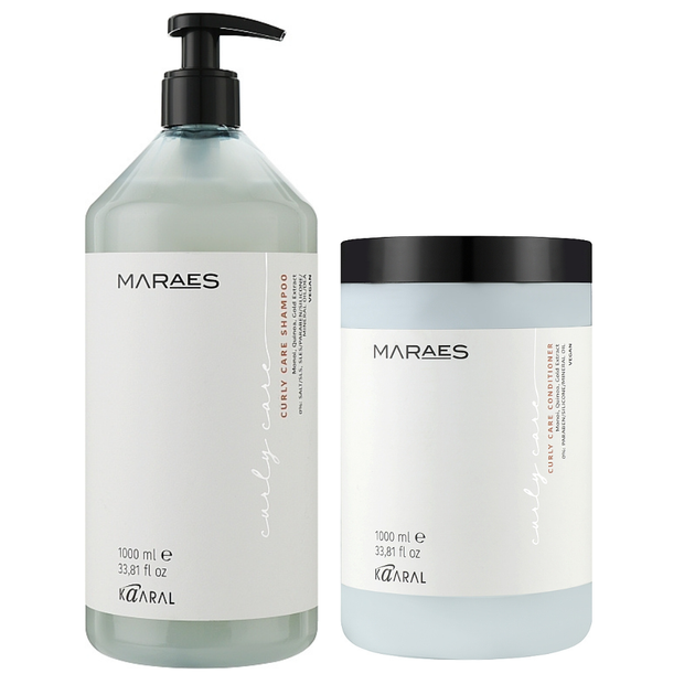 Набор для кудрявых волос Kaaral Maraes Curly Care Шампунь 1000 мл и Кондиционер 1000 мл - Фото 1 Набор для кудрявых волос Kaaral Maraes Curly Care Шампунь 1000 мл и Кондиционер 1000 мл - изображение 1
