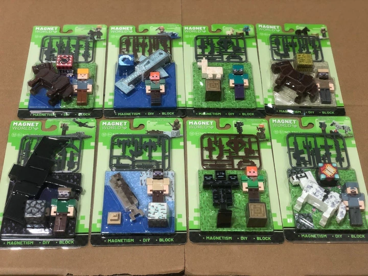 Магнитный Minecraft конструктор Стив и Лама магнитный конструктор Magnet World блоки фигурки персонажей - Фото 9 Магнитный Minecraft конструктор Стив и Лама магнитный конструктор Magnet World блоки фигурки персонажей - изображение 9