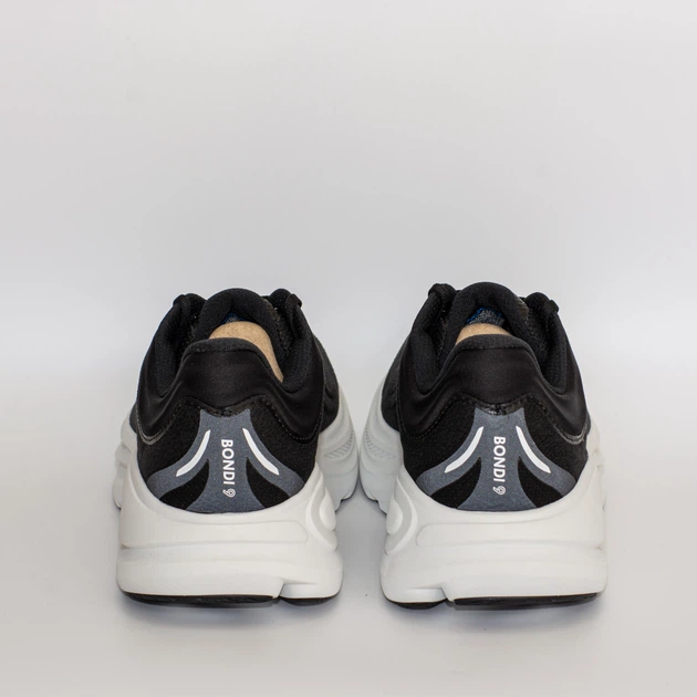 Кросівки чоловічі HOKA Bondi 9 X-Wide BWHT 45 (29 см) Black / White (1162015) - зображення 4