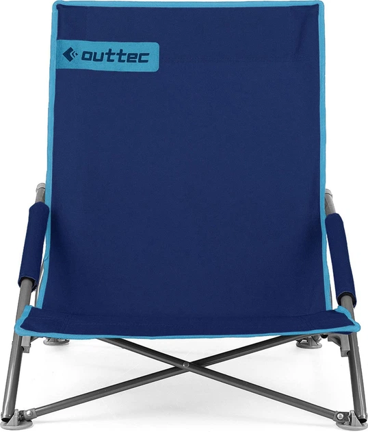 Пляжне крісло шезлонг Outtec Easy Go складане темно-синій - Фото 8 Пляжне крісло шезлонг Outtec Easy Go складане темно-синій - зображення 8