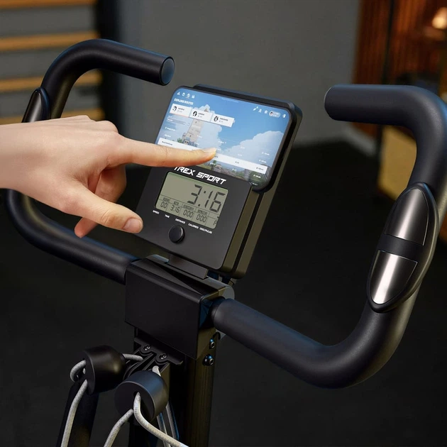 Велотренажер складной Trex Sport TX-390XB TRIBER магнитный черный - изображение 8