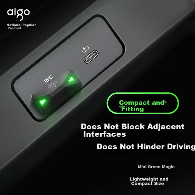 Флеш-накопичувач Aigo 256 ГБ USB 3.2 Type-C для відеореєстратора Xiaolvmo Sentry Mode Loop Recording Універсальний накопичувач типу C для автомобіля, телефону та комп'ютера - зображення 4