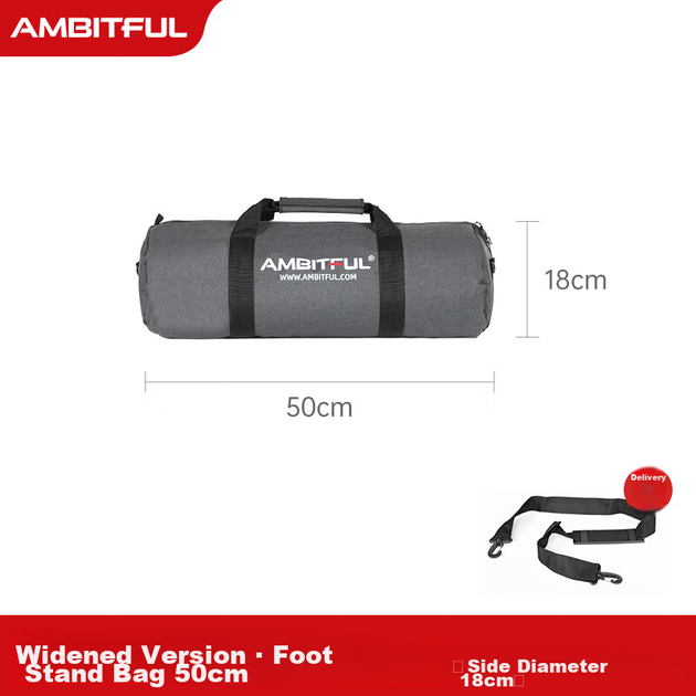 AMBITFUL Zhijie 50cm Фотосумка для штатива, сумка для вспышки, студийная сумка, большая, средняя, маленькая, портативная сумка для хранения, утолщенная сумка для штатива, сумка для уличного освещения, портативный кейс - изображение 4