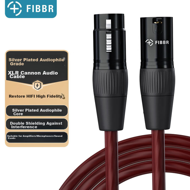 Аудиокабель FIBBR F-AC12-XLR балансный 1 м - изображение 2
