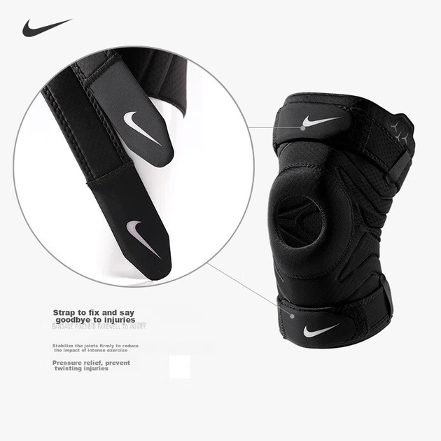 Наколінник NIKE N1000672010M спортивний для баскетболу та бігу, захист меніска - зображення 8
