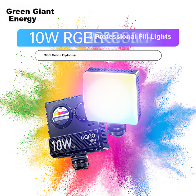 Llano Camera Fill Light RGB Full-Color Portable LED Pocket Light Live Streaming Photography Light Mirrorless Camera Flash Mobile Phone Mounty Light Interior Portrait Continuous Light 10W - изображение 5