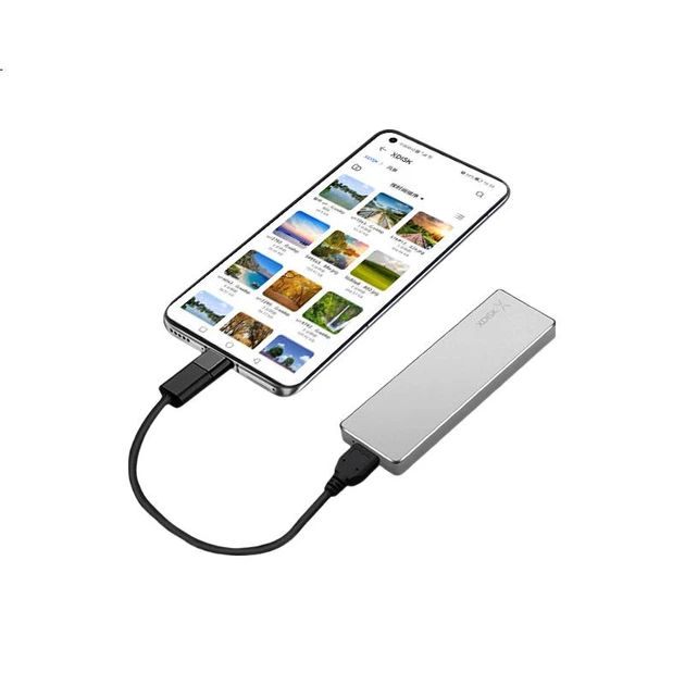 SSD диск XDISK M 512GB Type-C (MV20-512GB) External Silver - зображення 3