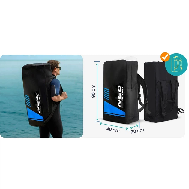 SUP-борд Reefbreak 350×81×15 см Neo-Sport 170314 трьох шарова до 150 кг - зображення 6