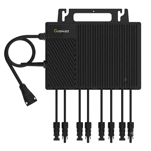 Мікроінвертор для сонячних панелей Growatt NEO 2500M-X2 (WF) 2500 Вт 4 MPPT WiFi IP67 Black - зображення 2