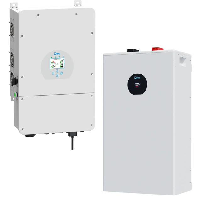 Комплект автономного енергопостачання Deye SUN-12K-SG02LP1-EU-AM3 12 кВт + Deye SE-F16-C LiFePO4 16 кВт·год - Фото 2 Комплект автономного енергопостачання Deye SUN-12K-SG02LP1-EU-AM3 12 кВт + Deye SE-F16-C LiFePO4 16 кВт·год - зображення 2
