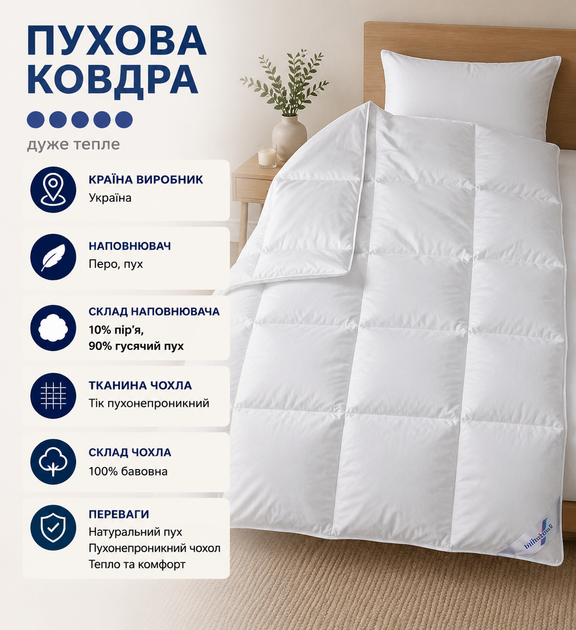 Пуховое одеяло Billerbeck Магнолия К2 теплое 200x220 см белый 0590-02/03 - Фото 7 Пуховое одеяло Billerbeck Магнолия К2 теплое 200x220 см белый 0590-02/03 - изображение 7