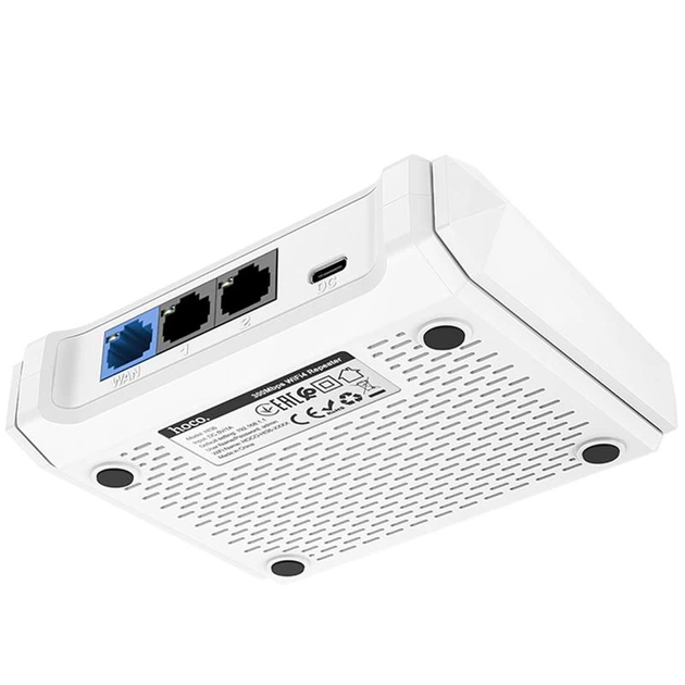 Маршрутизатор (роутер) HI36 WiFi4 300Mbs White Hoco 000351287 - изображение 6