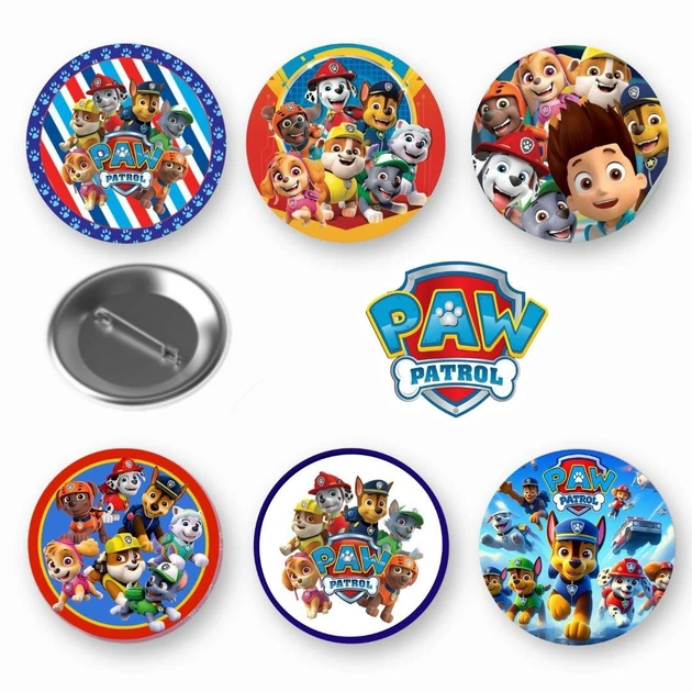 Набор закатный значков Paw Patrol Щенячий патруль 6 шт (ЩП21499) - Фото 1 Набор закатный значков Paw Patrol Щенячий патруль 6 шт (ЩП21499) - изображение 1