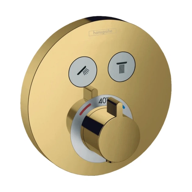 Hansgrohe ShowerSelect Термостат прихований, Polished Gold Optic (15743990) - зображення 2