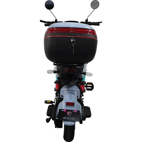 Велосипед с электромотором SPARK BOOST EVO 14" 72V/1200W/20Ah серый с бирюзовым - изображение 2