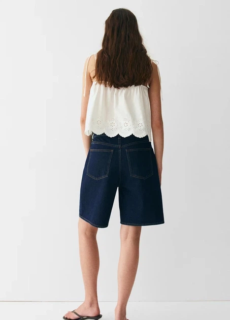 Шорти H&M 11724 Темний синій 34 (1467) - Фото 2 Шорти H&M 11724 Темний синій 34 (1467) - изображение 2