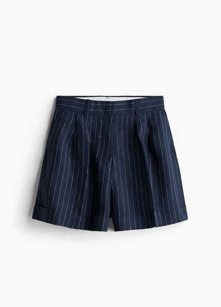 Шорти H&M 11351 Темно-синій з білим 34 (1094) - изображение 3