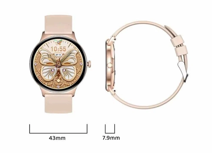 Смарт-годинник Smart watch V89 Gold (2 ремінці) - зображення 3