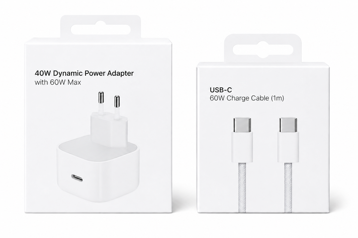 Зарядний пристрій 40W USB-C + кабель USB-C to USB-C 1 м для iPhone 15, 16, 17 - зображення 2