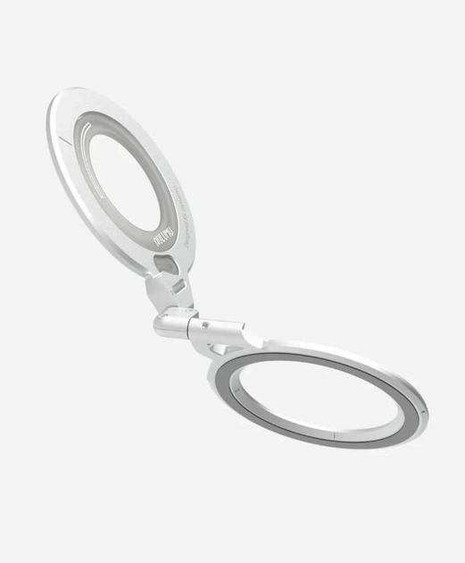 Подставка магнитная для смартфона универсальная Aulumu G09 Infinite 360° Magnetic Stand Вращение по 3 осям для iPhone 12-17 Серебро - изображение 8