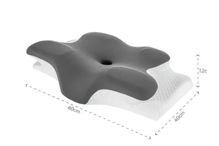 Ортопедическая подушка Ergo Sleep с эффектом памяти анатомической формы для сна с охлаждающей наволочкой Ice Silk поддержкой шеи головы и плеч - Фото 6 Ортопедическая подушка Ergo Sleep с эффектом памяти анатомической формы для сна с охлаждающей наволочкой Ice Silk поддержкой шеи головы и плеч - изображение 6