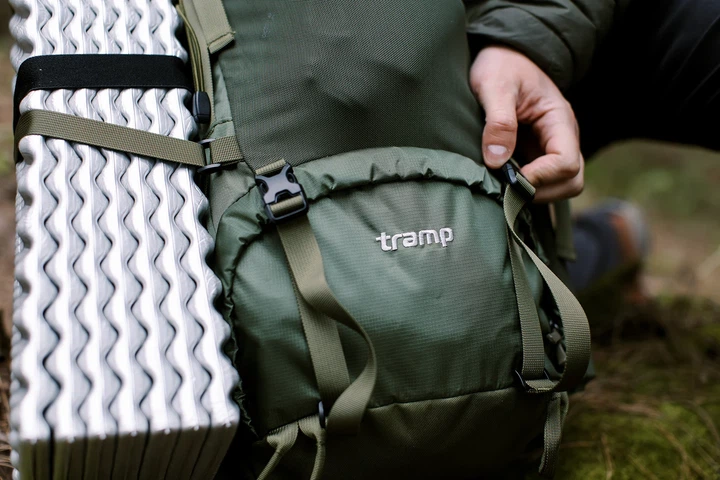 Рюкзак Tramp Trek 40 л Нейлон оливковый для пешего и горного туризма с поясным ремнем - изображение 18