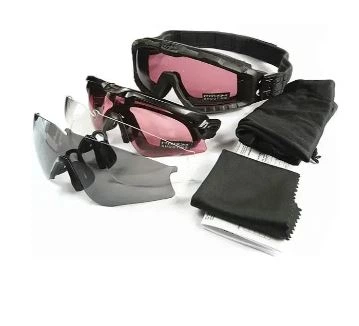 Очки-маска защитные Alpha Oakley 2в1 антифог со сменными линзами, черные - Фото 1 Очки-маска защитные Alpha Oakley 2в1 антифог со сменными линзами, черные - изображение 1