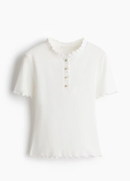Поло H&M 15141 Білий M (1336) - Фото 2 Поло H&M 15141 Білий M (1336) - зображення 2