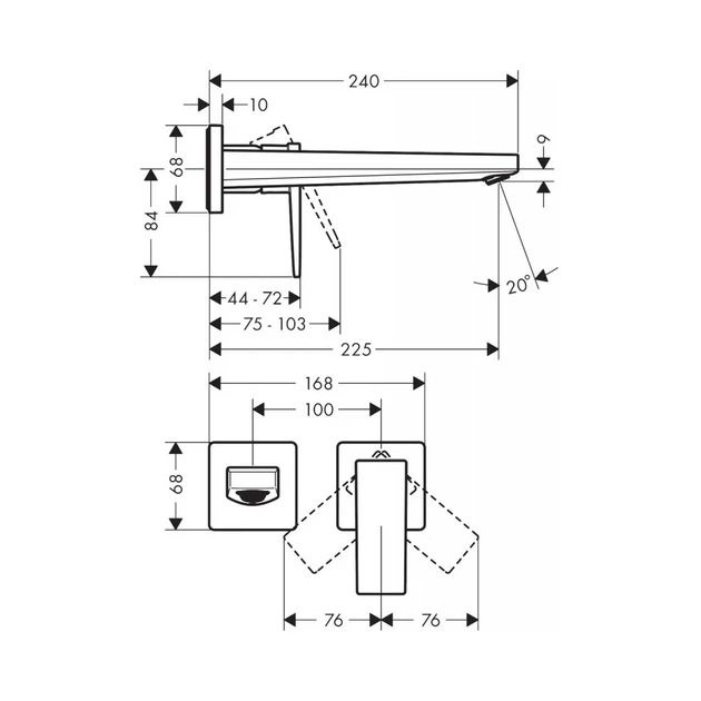 Hansgrohe Metropol Змішувач для умивальника, хром (32526670) - зображення 3