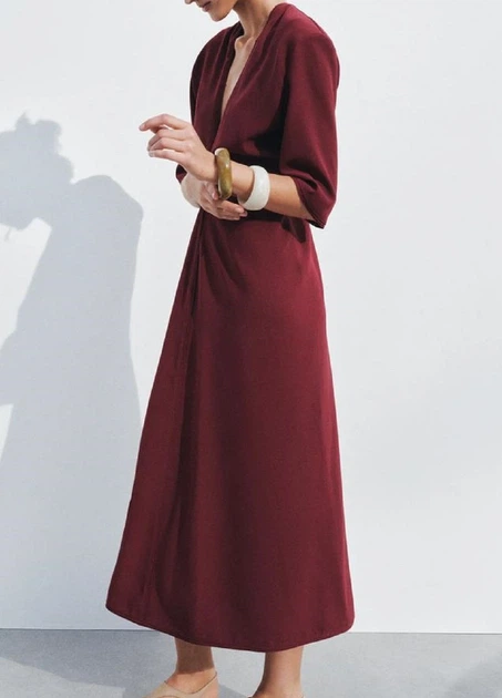 Плаття ZARA 16966 Вишневий XL (2546) - изображение 2