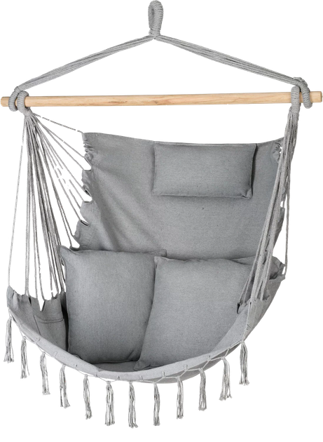 Huśtawka ogrodowa Luverno Boho Sois Szara (L-66502) - Zdjęcie 1 Huśtawka ogrodowa Luverno Boho Sois Szara (L-66502) - obraz 1
