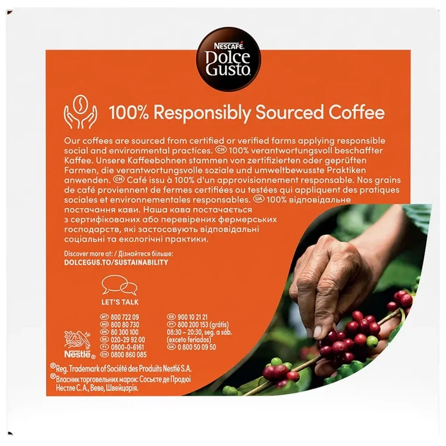 Капсули Nescafe Dolce Gusto Latte Macchiato Сaramel нескафе дольче густо лате карамель 8 порцій - Фото 3 Капсули Nescafe Dolce Gusto Latte Macchiato Сaramel нескафе дольче густо лате карамель 8 порцій - зображення 3
