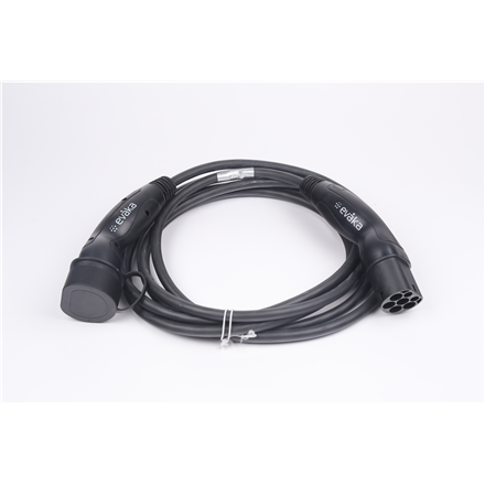 Kabel ładujący Evaka EV typu 2 22 kW 32 A 2.5 m Czarny ITGAM3871 (2000001426500) - obraz 2