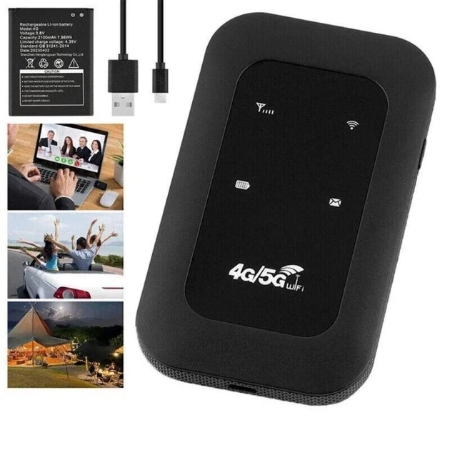 Портативный 4G LTE Wi-Fi роутер H806 150 Мбит/с с SIM-картой, аккумулятором 2100 мАч, до 10 устройств - изображение 7