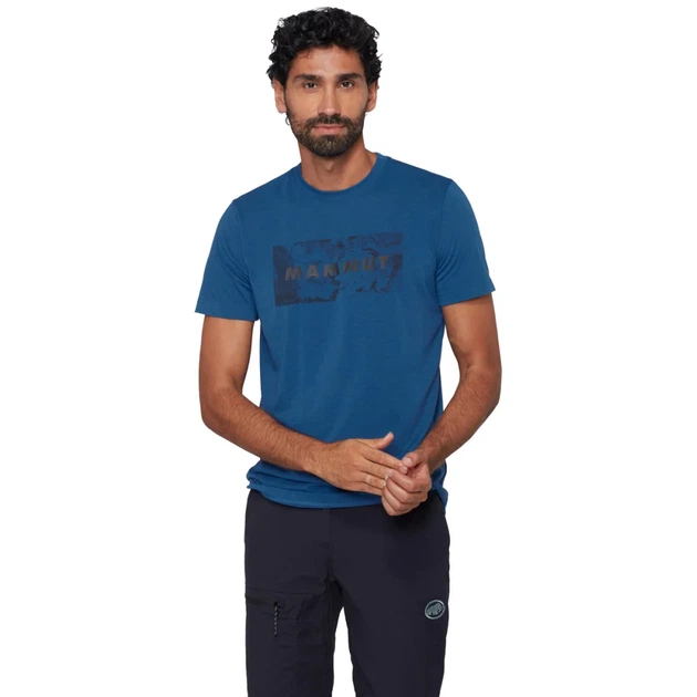 Футболка Mammut Trovat T-Shirt Logo L marine - Фото 2 Футболка Mammut Trovat T-Shirt Logo L marine - изображение 2