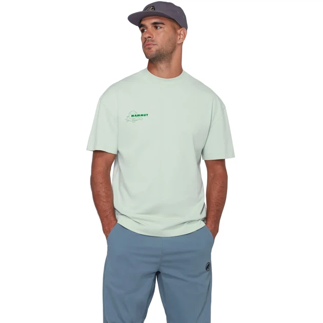 Футболка Mammut BaseRelaxed T-Shirt Glacier XL silversage - изображение 3