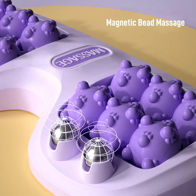 Портативний масажер для ніг Cat Claw Style Foot Massager з 12 роликами та 4 магнітними кульками - зображення 4