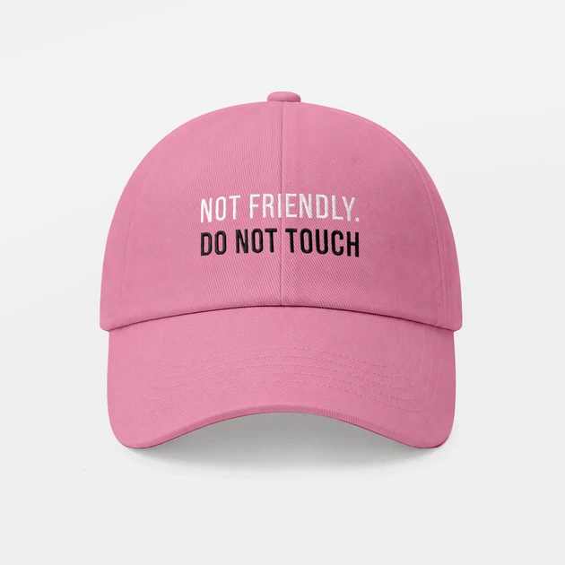 Кепка «Not friendly. Do not touch» рожева - Фото 6 Кепка «Not friendly. Do not touch» рожева - зображення 6