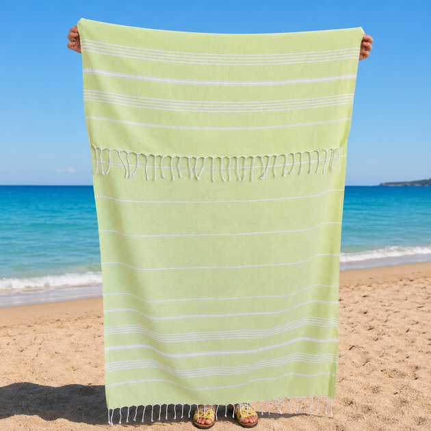 Полотенце пештемаль Turkey Towel 100х180 легкое большое для пляжа бассейна бани сауны подстилка на дачу пикник природу отпуск море Organik зеленый - Фото 1 Полотенце пештемаль Turkey Towel 100х180 легкое большое для пляжа бассейна бани сауны подстилка на дачу пикник природу отпуск море Organik зеленый - изображение 1
