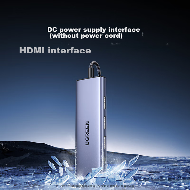 Розширювальна док-станція UGREEN USB3.2 до порту Gigabit Ethernet, мережевий кабель-адаптер [USB + порт даних Type-C 10G], розширювальна док-станція для ноутбука, розгалужувач, конвертер Ethernet - изображение 9