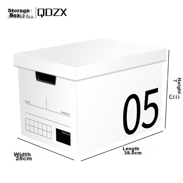 Коробки QDZX картонні з кришками для зберігання/переїзду, набір 5 шт - зображення 7