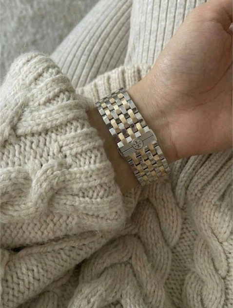Годинник жіночий Tory Burch колір золото зі сріблом - изображение 2