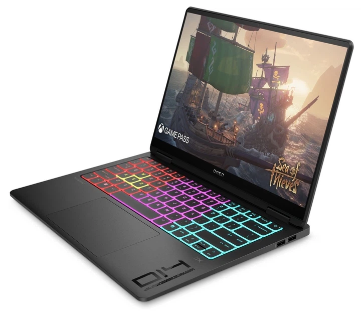 Ноутбук HP Omen Transcend 14t-fb1000 Gaming (D78KNU8) Shadow Black - Фото 3 Ноутбук HP Omen Transcend 14t-fb1000 Gaming (D78KNU8) Shadow Black - изображение 3