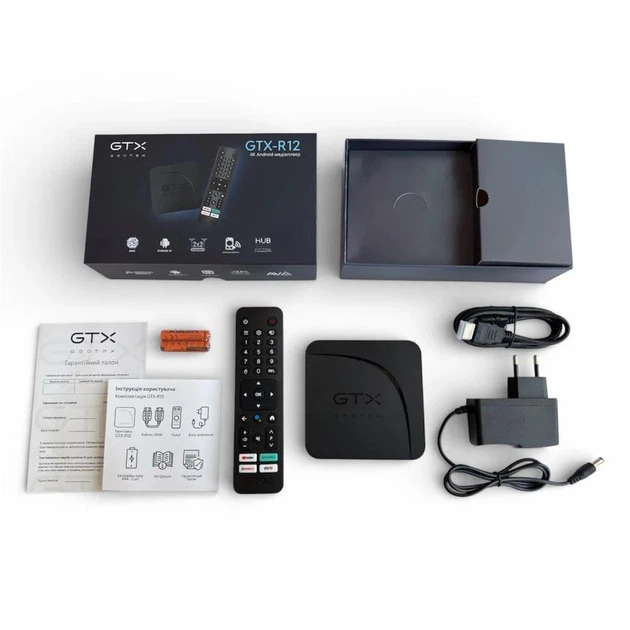 Смарт ТВ-приставка Geotex GTX-R12 4/32 GB Android 14 4K Wi-Fi Bluetooth - Фото 3 Смарт ТВ-приставка Geotex GTX-R12 4/32 GB Android 14 4K Wi-Fi Bluetooth - изображение 3