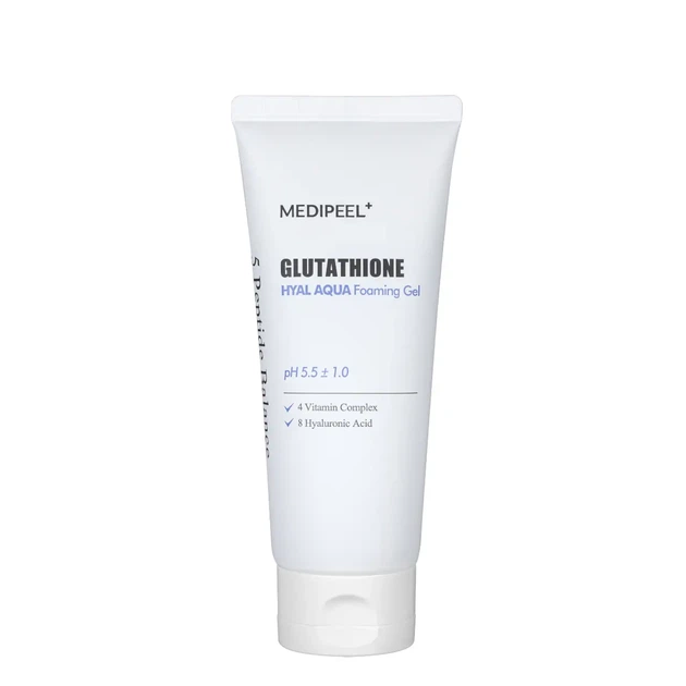Гель-пінка для вмивання Medi-Peel Glutathione Hyal Aqua Foaming Gel 150 мл - Фото 2 Гель-пінка для вмивання Medi-Peel Glutathione Hyal Aqua Foaming Gel 150 мл - зображення 2