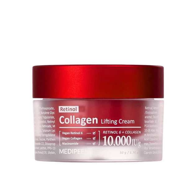 Крем-ліфтинг для обличчя розгладжувальний Medi-Peel Retinol Collagen Lifting Cream нічний 50 г - Фото 2 Крем-ліфтинг для обличчя розгладжувальний Medi-Peel Retinol Collagen Lifting Cream нічний 50 г - зображення 2