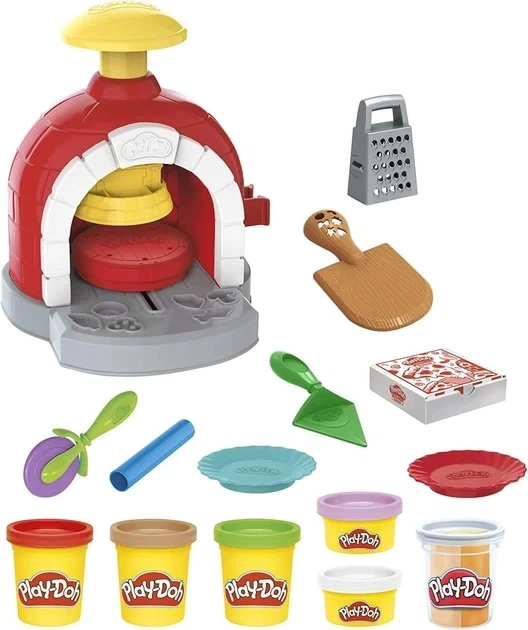Набор для лепки Печем пиццу Play-Doh Hasbro (F4373) — Пластилин с аксессуарами Пицца - изображение 2