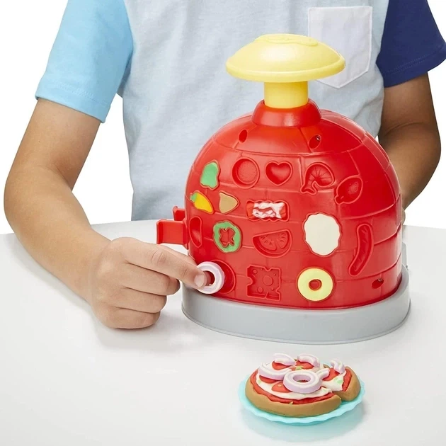 Набор для лепки Печем пиццу Play-Doh Hasbro (F4373) — Пластилин с аксессуарами Пицца - изображение 4